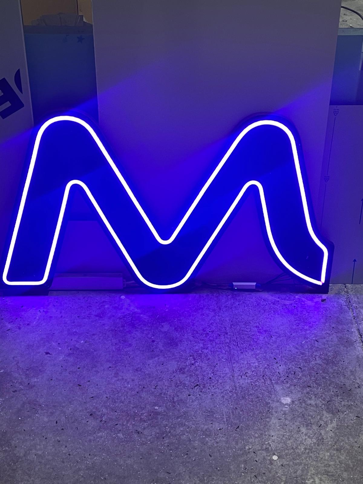 Neón LED azul